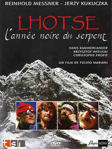 
Lhotse South Face, photos of Jerzy Kukuczka, Reinhold Messner, Hans Kammerlander, and Krzysztof Wielicki - Lhotse: L'Annee Noire Du Serpent DVD cover
